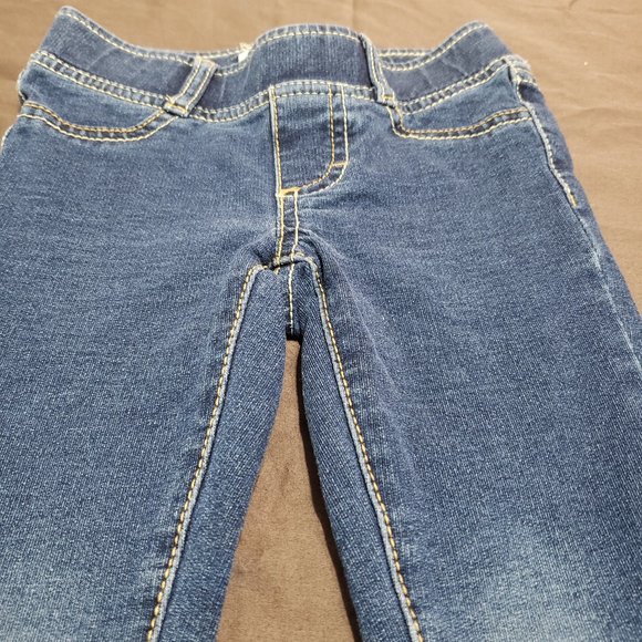 Levi's Jeggings Leggings Skinny Jean Style Comfy Stretch Elastane Kids Size 4T - Picture 6 of 7